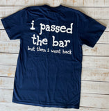 Short Sleeve "I Passed The Bar" T-shirt, Navy