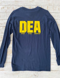 Long Sleeve DEA "Drink Every Afternoon" Shirt, Navy